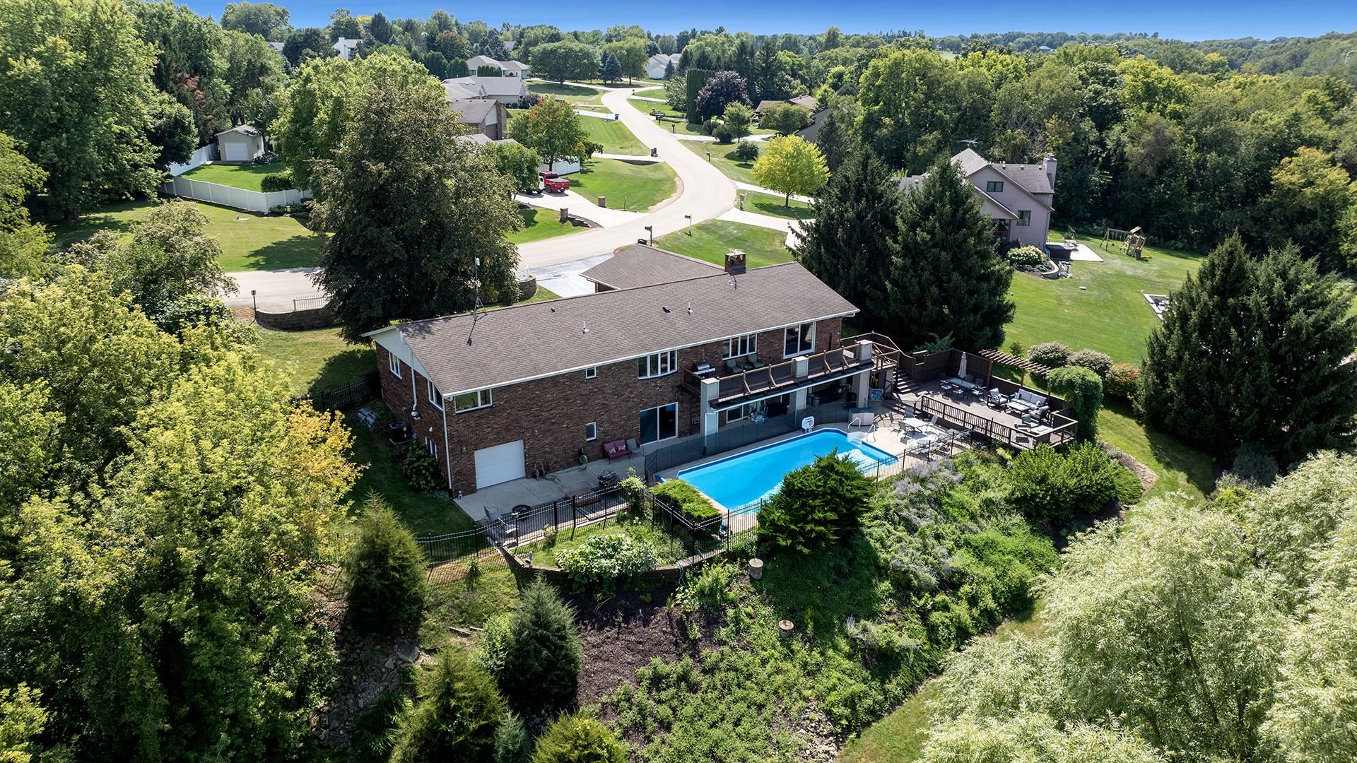 3300 North Silver Ridge Drive Oregon, IL 61061 - Photo 2 of 56 an aerial view of a house with a garden