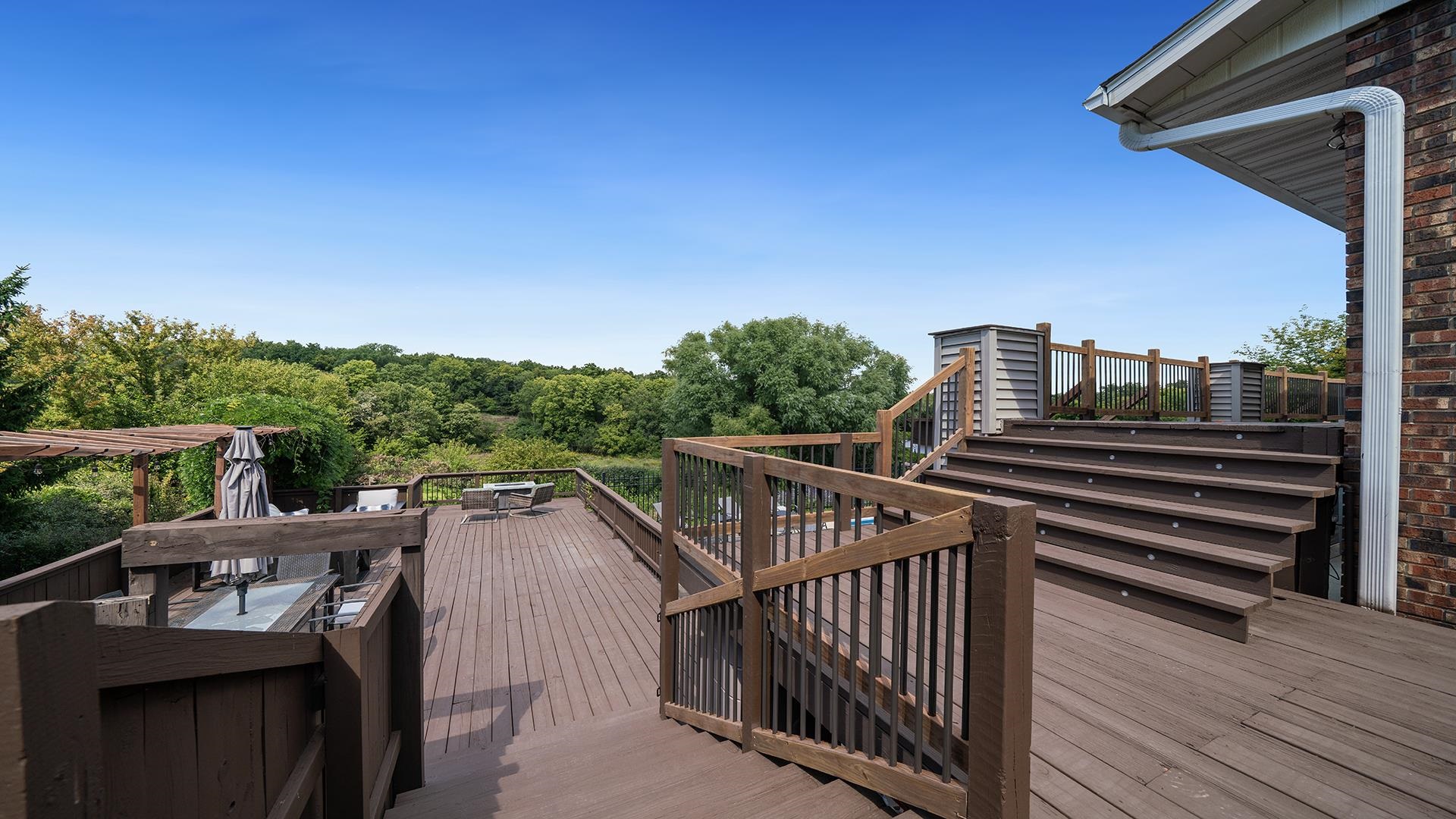 3300 North Silver Ridge Drive Oregon, IL 61061 - Photo 44 of 56 a view of a balcony with furniture