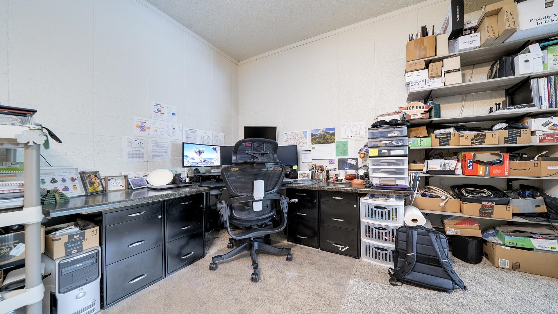 3300 North Silver Ridge Drive Oregon, IL 61061 - Photo 50 of 56 a view of a workspace with bookshelf and a window