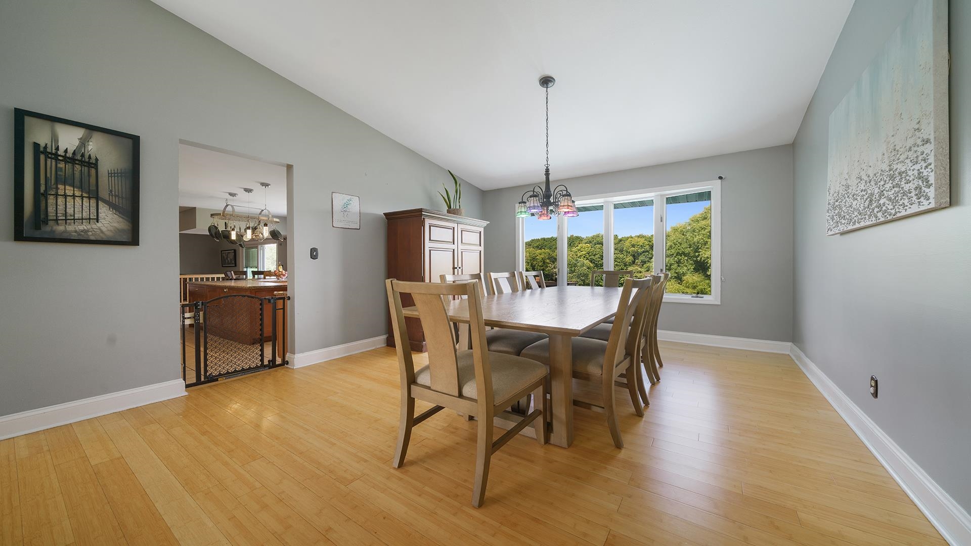 3300 North Silver Ridge Drive Oregon, IL 61061 - Photo 10 of 56 a view of a dining room with furniture window and wooden floor