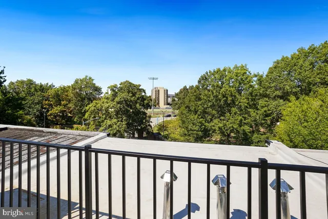 a balcony with outdoor space