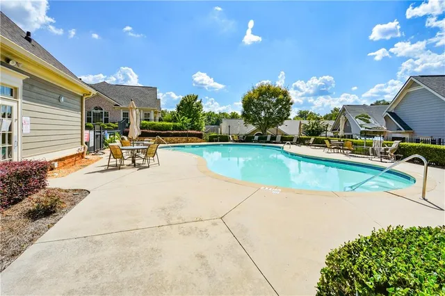 a view of a building from a balcony