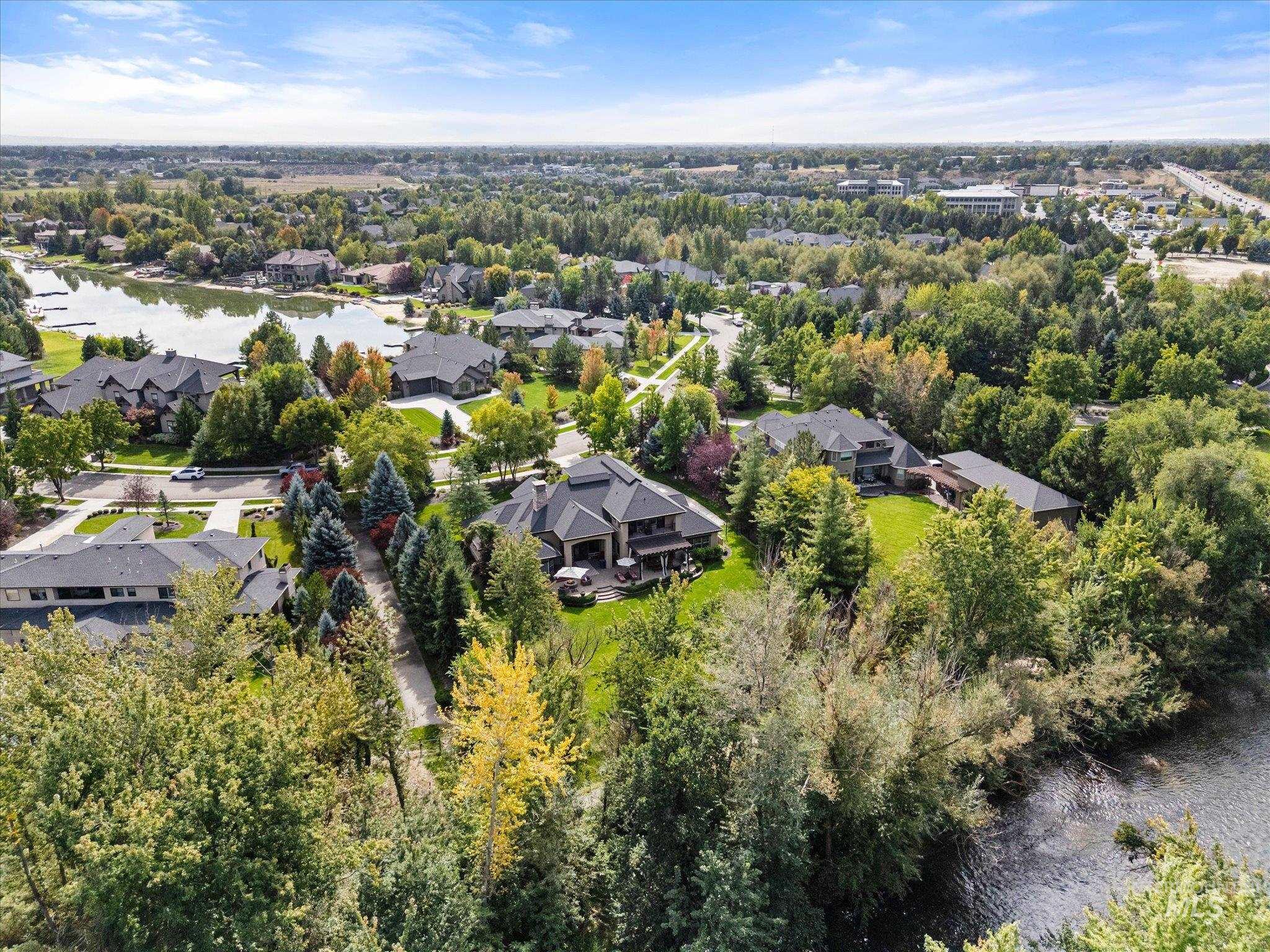 226 East Riversedge Drive Eagle, ID 83616 - Photo 5 of 50 View of property location featuring a large body of water and nearby suburban area