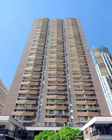 a front view of a building