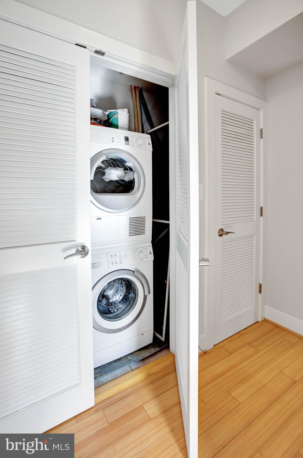 1801 Swann Street Northwest, Unit 302 Washington, DC 20009 - Photo 18 of 24 Front load washer and dryer