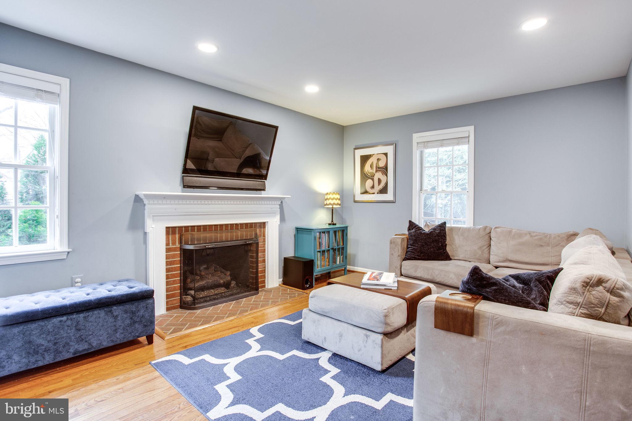 3329 Edgewood Road Kensington, MD 20895 - Photo 33 of 68 Main Floor Family Room with Gas Fireplace