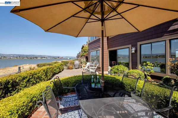 a view of an ocean and beach