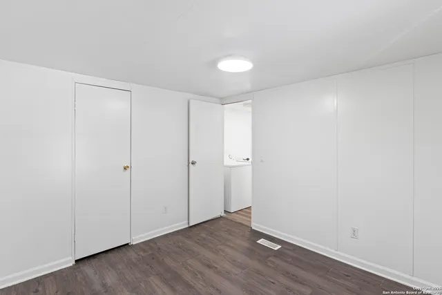 a view of an empty room