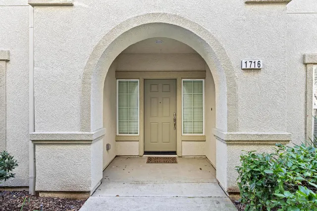 an entrance view of a building