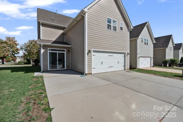 front view of a house with a glass door