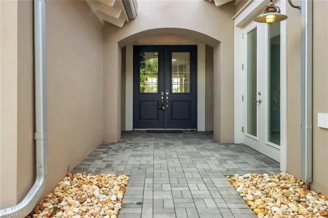 a view of an entryway door