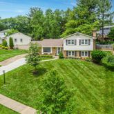 a house view with a garden space