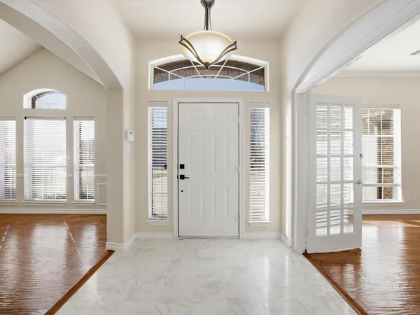 a view of a livingroom with a window