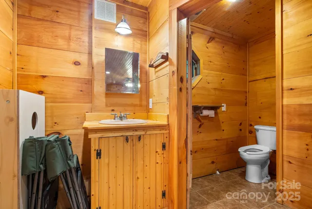 a view of a room with stairs