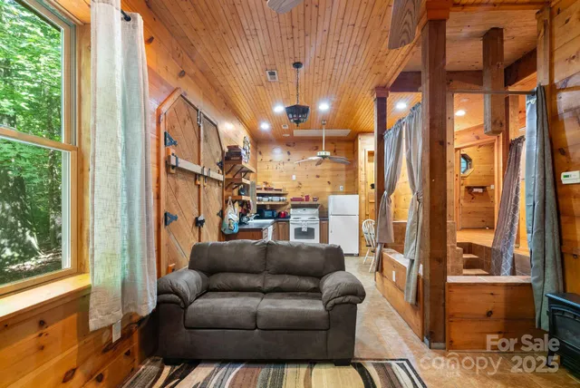 a bed room with a bed and a walk in closet