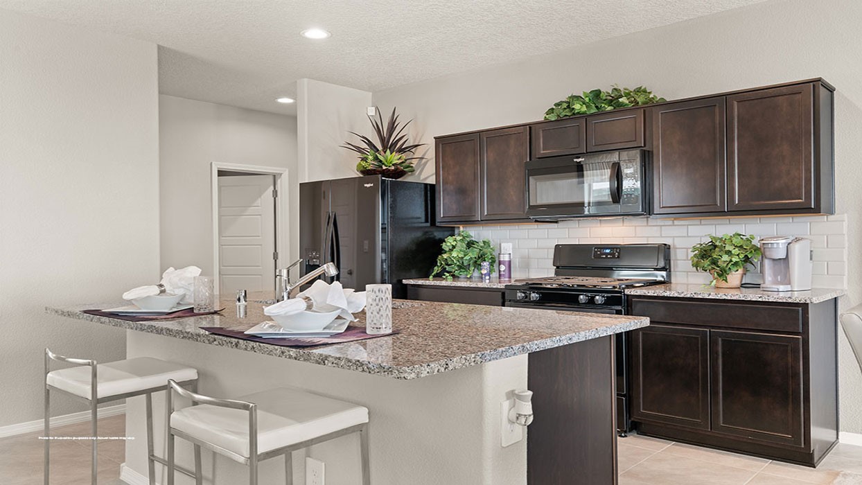 Pictures are of a model home. Pictures meant to reflect a finished product. colors, finishes and options could vary.