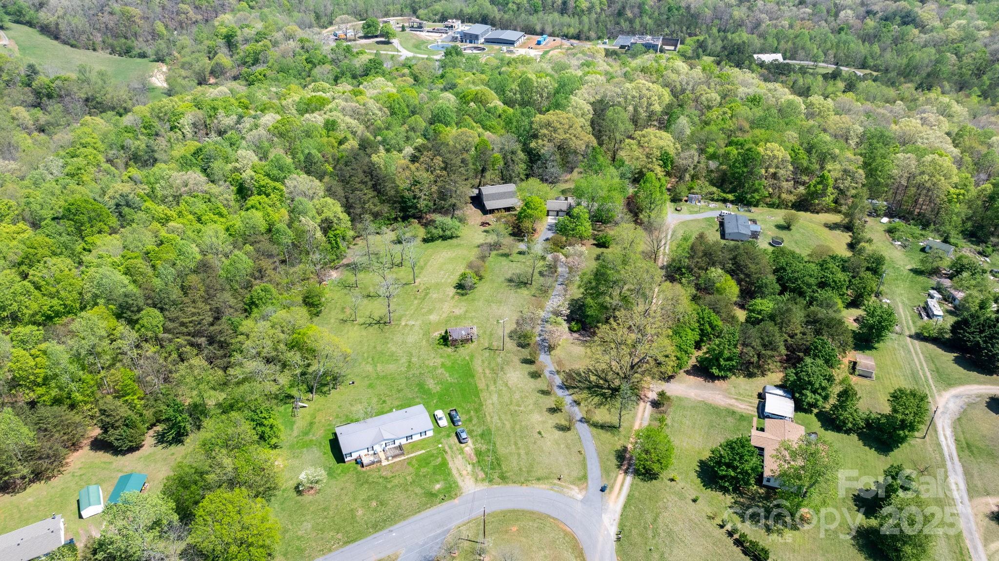 4067 Old Buff Road Hickory, NC 28602 - Photo 43 of 45 an aerial view of a house with a yard