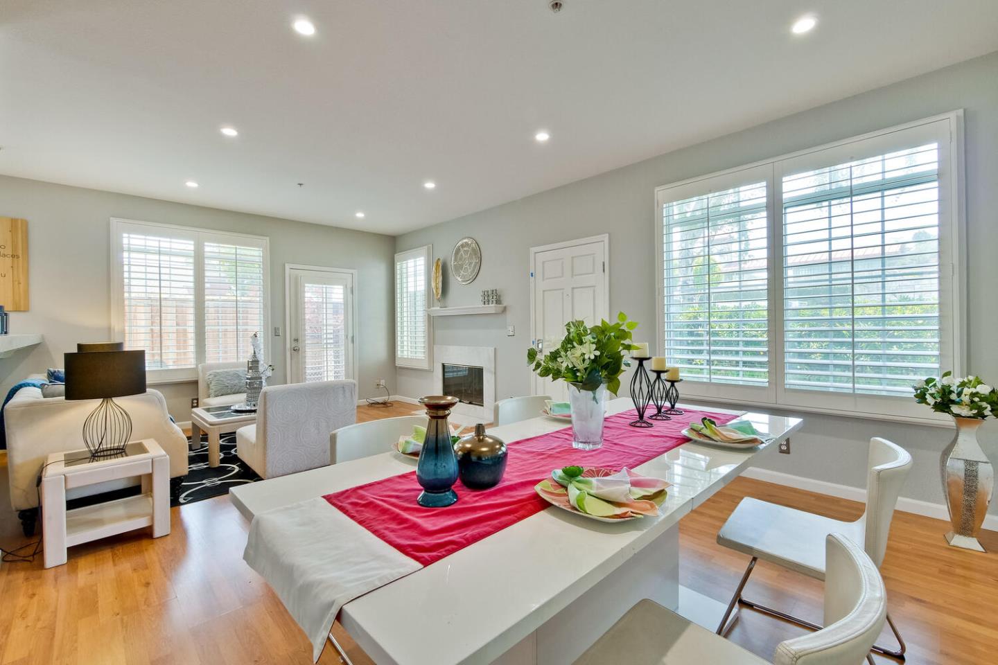 935 Old County Road, Unit 44 Belmont, CA 94002 - Photo 14 of 57 a living room with furniture and wooden floor