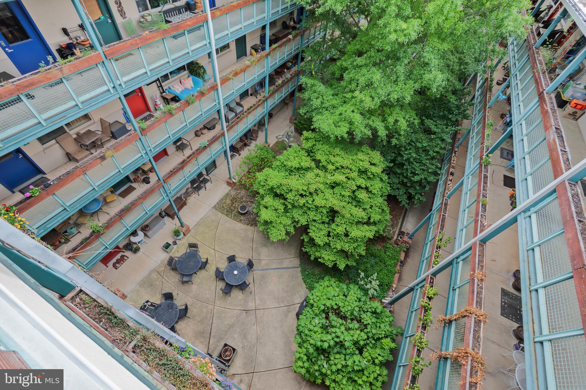 7981 Eastern Avenue Northwest, Unit 219 Silver Spring, MD 20910 - Photo 45 of 45 View of the courtyard from the roof