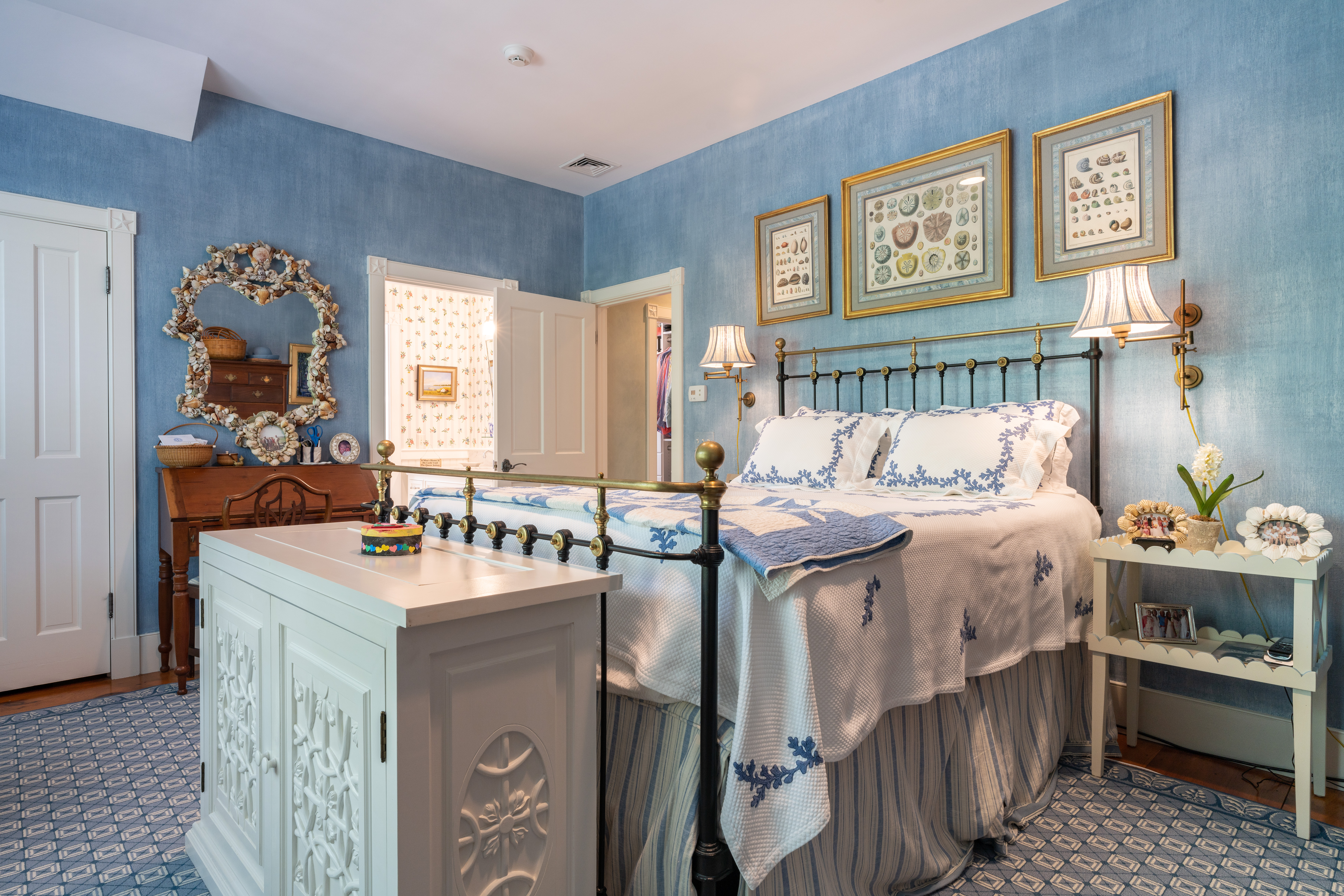 6 Ackermuck Road Nantucket, MA 02554 - Photo 28 of 40 a bed room with a bed and a table