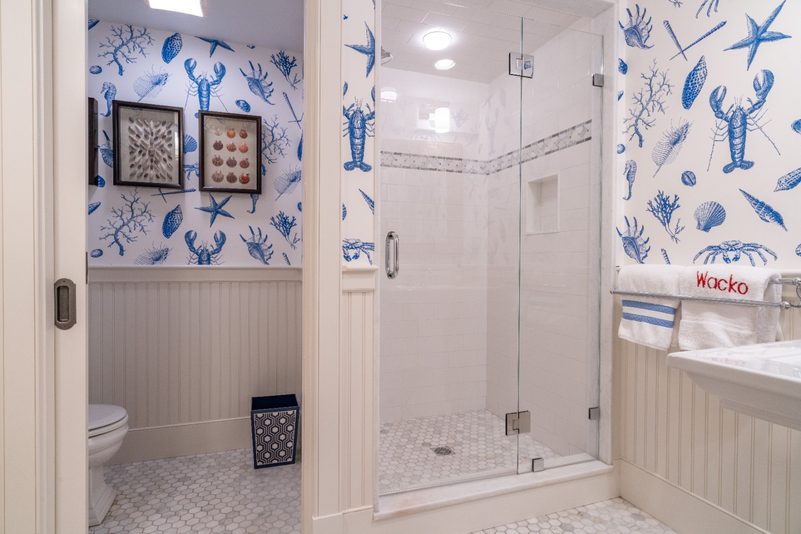 6 Ackermuck Road Nantucket, MA 02554 - Photo 35 of 40 a bathroom with a shower and toilet