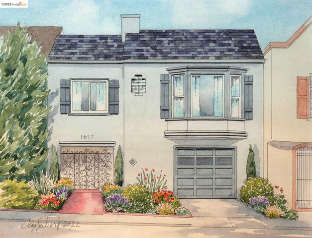 a front view of a house