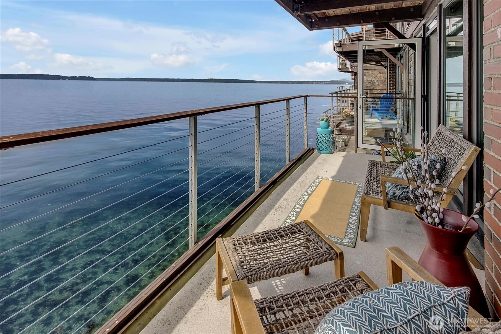 3717 Beach Drive Southwest, Unit 207 Seattle, WA 98116 - Photo 9 of 40 a view of balcony with furniture
