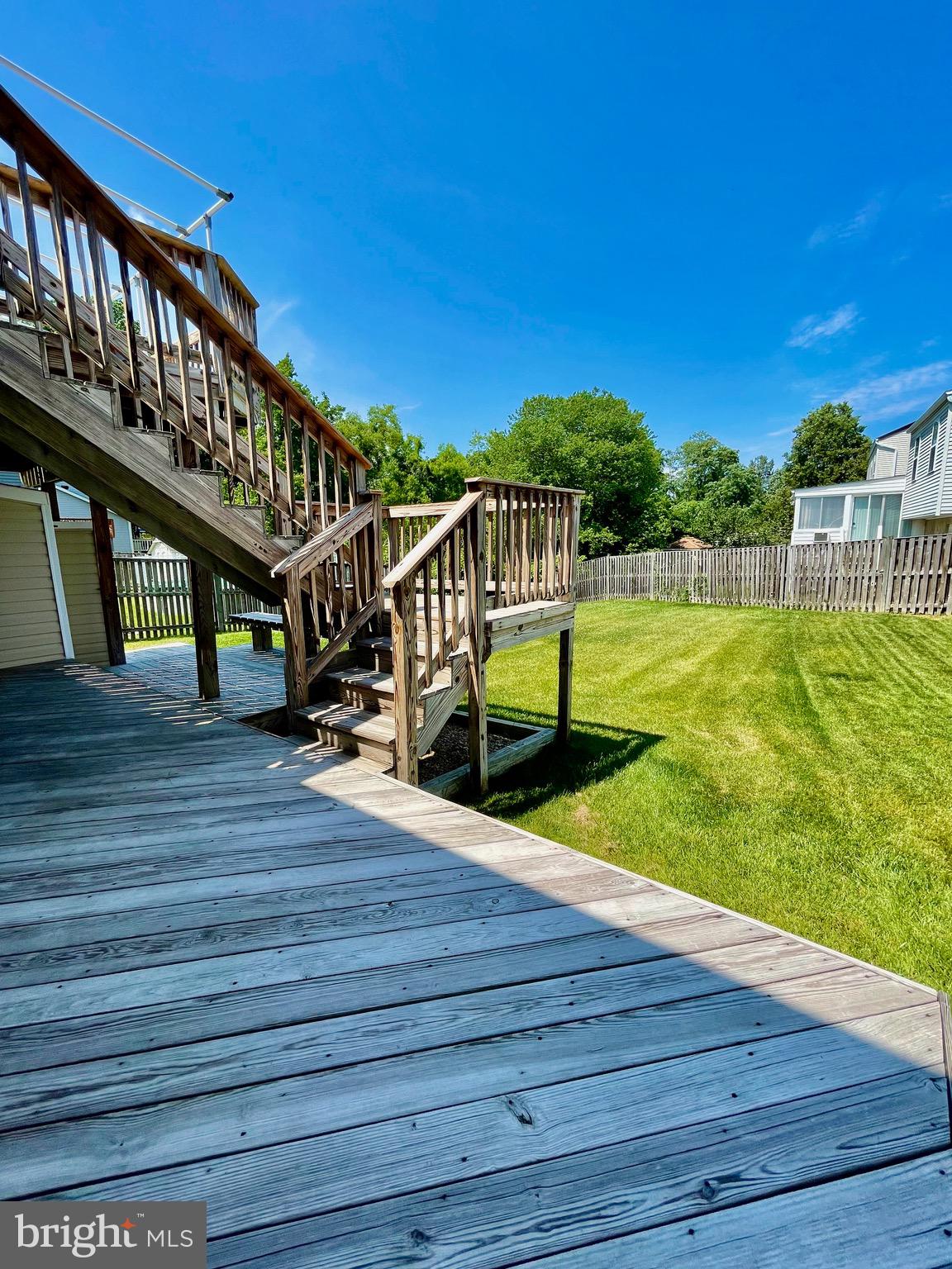 2910 Rockingham Court Pasadena, MD 21122 - Photo 50 of 59 Two level rear deck with awning