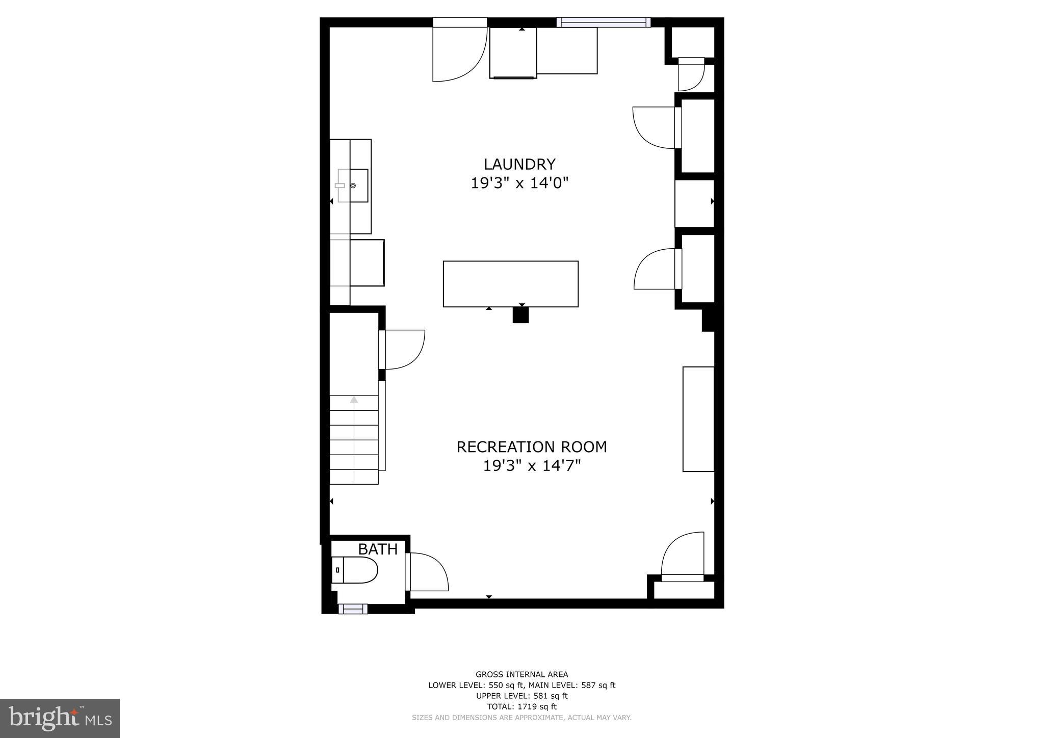 3605 Delverne Road Baltimore, MD 21218 - Photo 22 of 22 Lower Level Floorplan