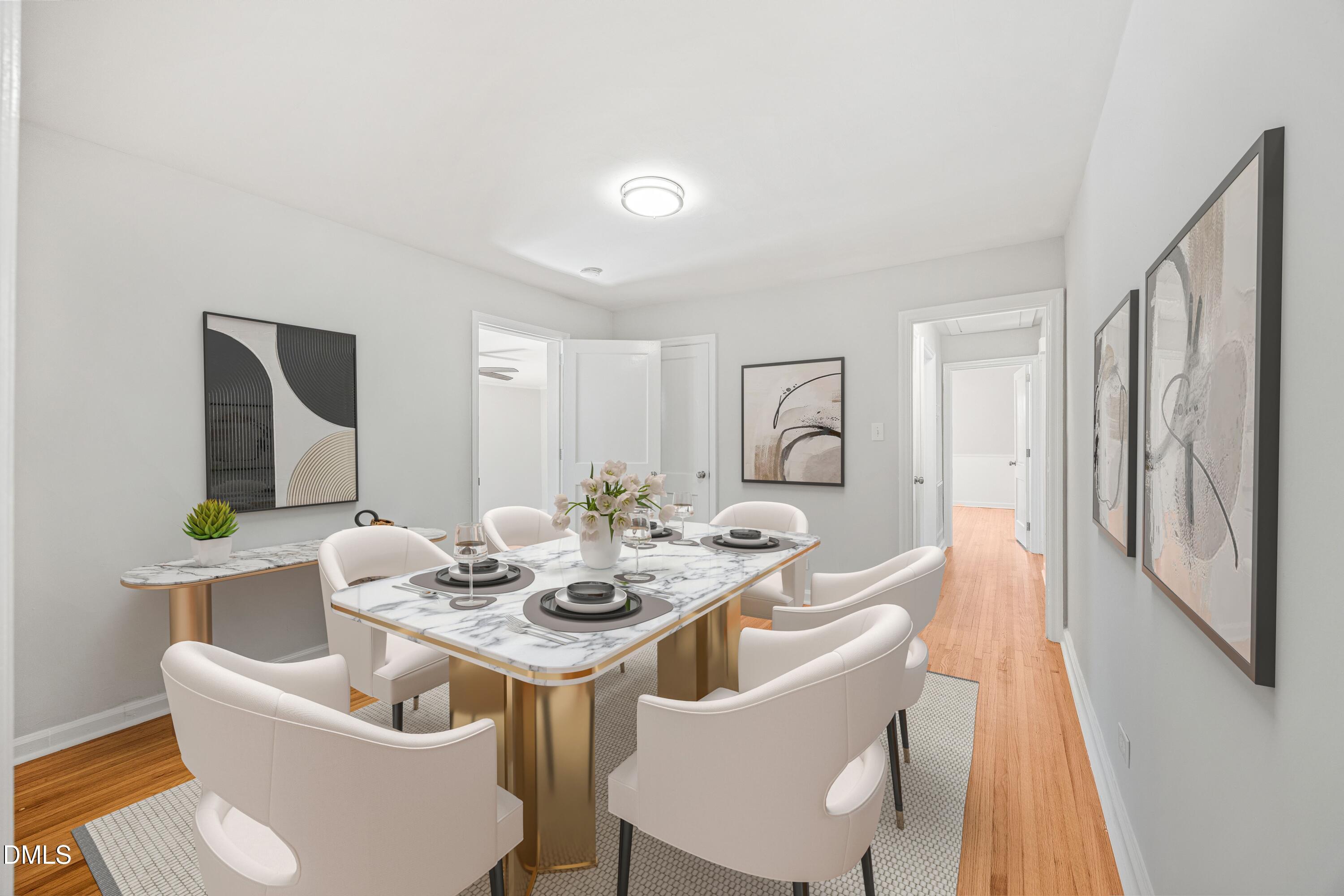 2915 Fawn Avenue Durham, NC 27705 - Photo 8 of 39 a view of a dining room with furniture window and outside view