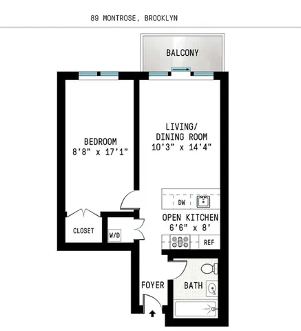 $850,000 | 89 Montrose Avenue, Unit 3R | Williamsburg