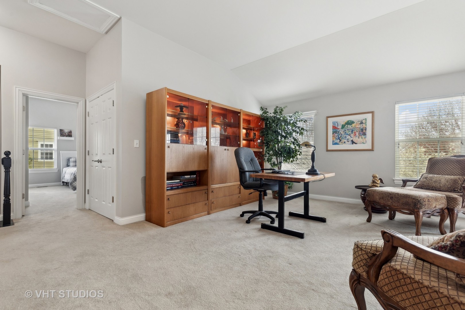 303 Saddle Lane Fox River Grove, IL 60021 - Photo 37 of 70 a workspace with furniture and window