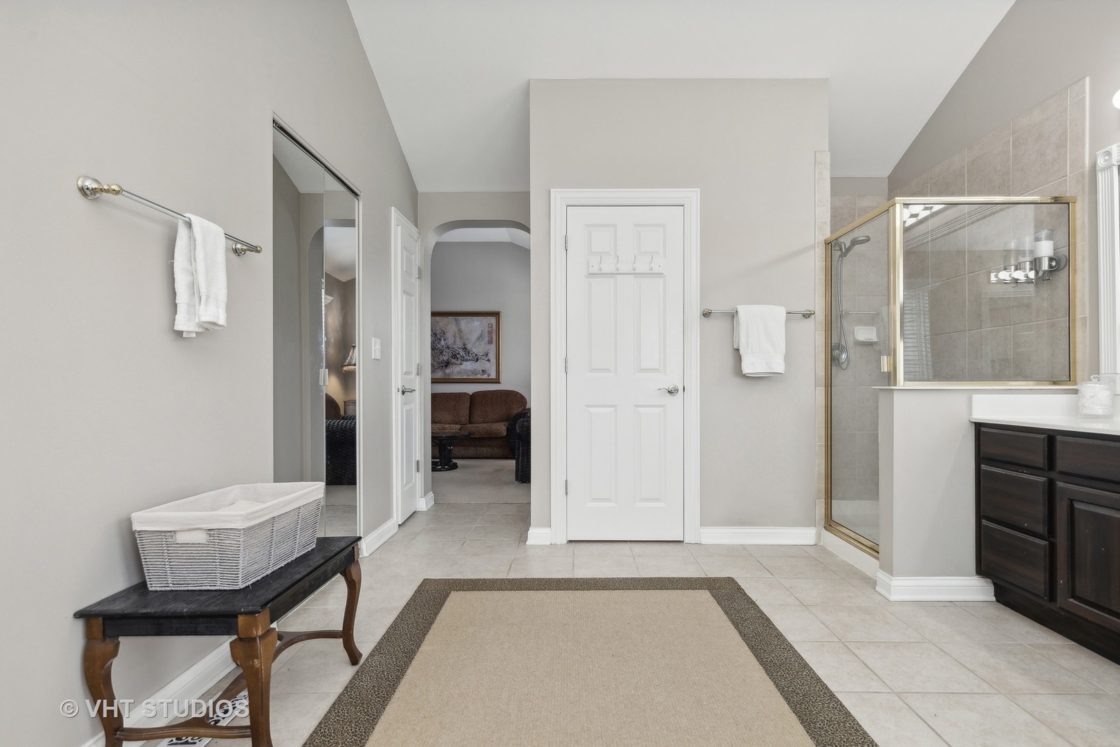 303 Saddle Lane Fox River Grove, IL 60021 - Photo 52 of 70 a bathroom with a sink and a mirror