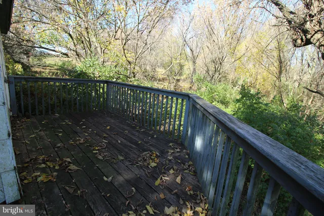 a view of balcony and yard