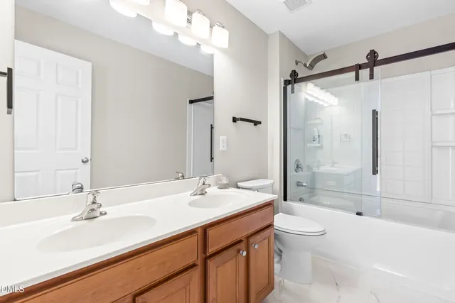 a view of a terrace with wooden floor