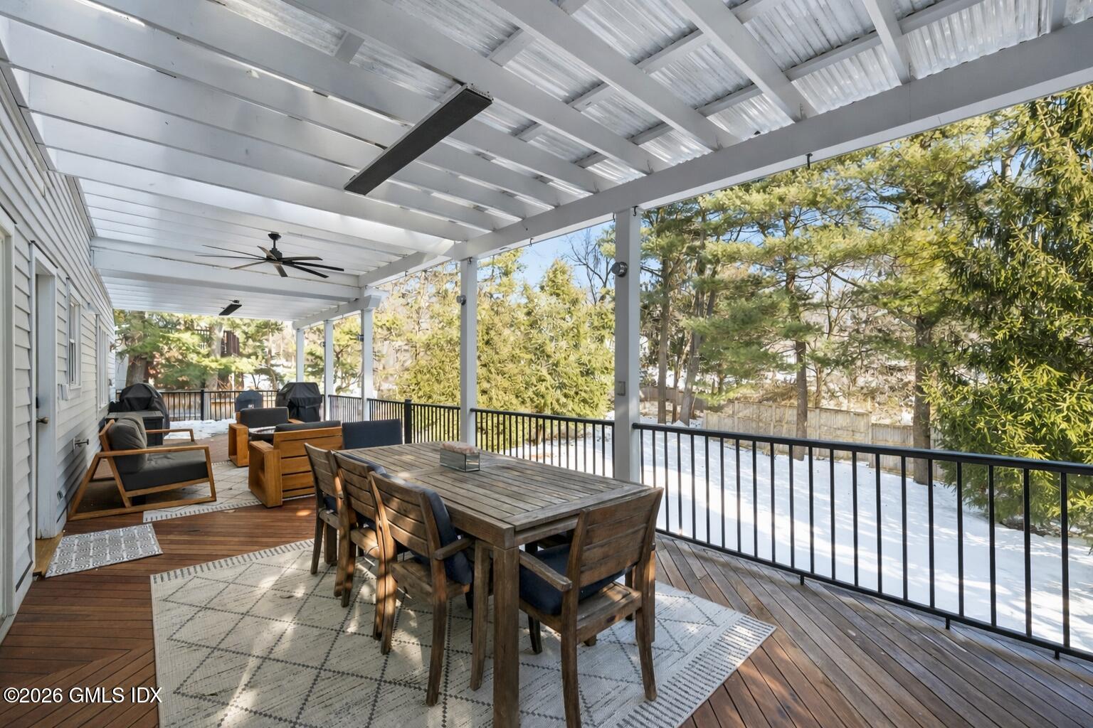 98 Hillcrest Park Road Cos Cob, CT 06807 - Photo 22 of 27 a view of a dining room with furniture window and outside view