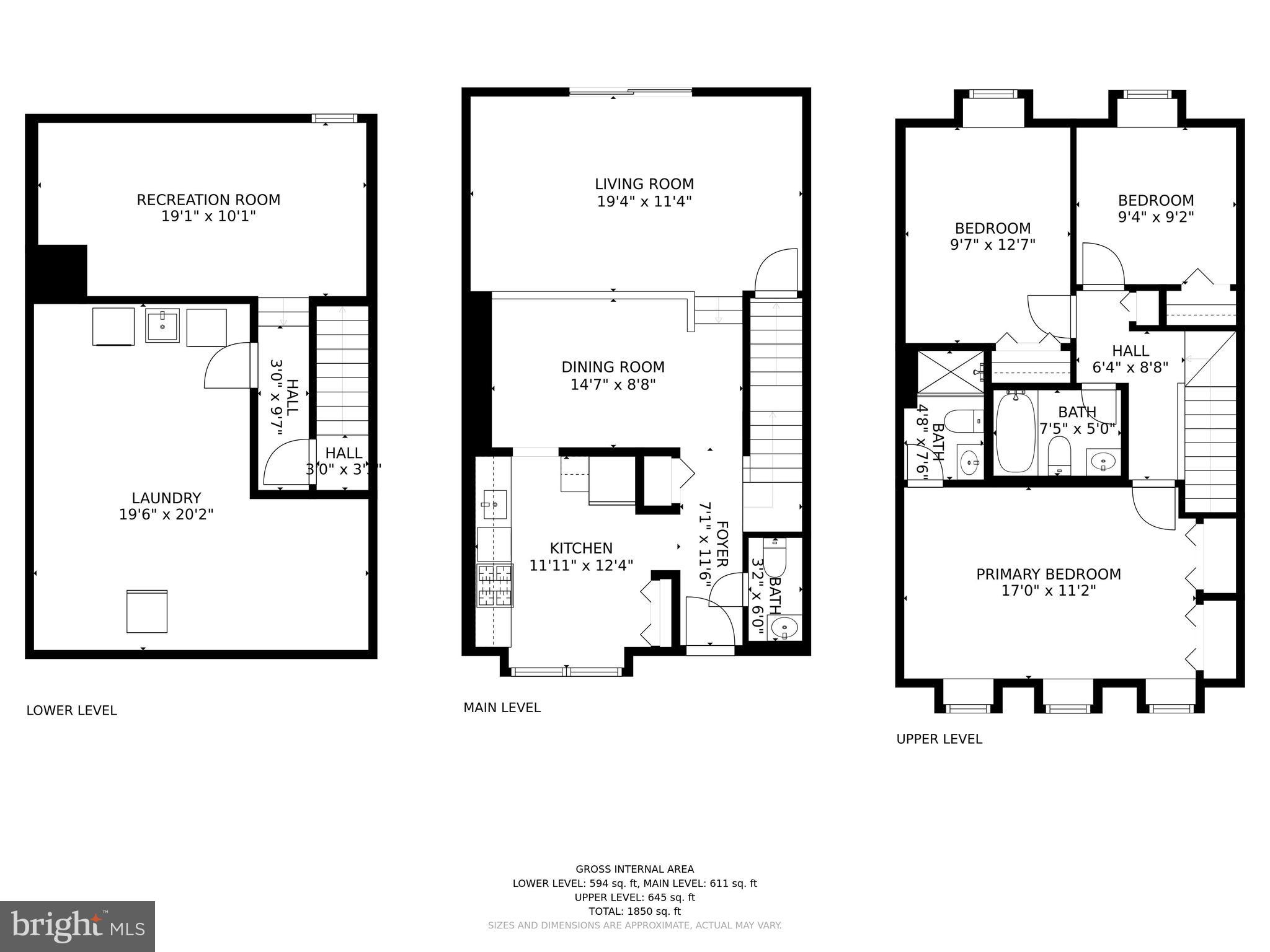 5624 Gulf Stream Row Columbia, MD 21044 - Photo 34 of 34 Floor Plan