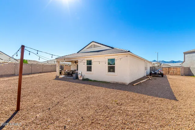 a view of a house with a patio