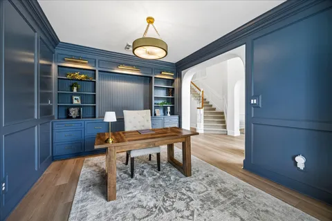 a room with furniture