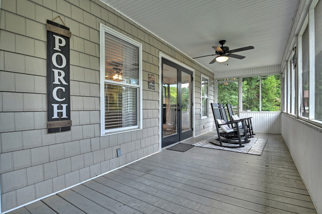 53 Addle Trail Ellijay, GA 30540 - Photo 19 of 50 a view of a patio with a table and chairs