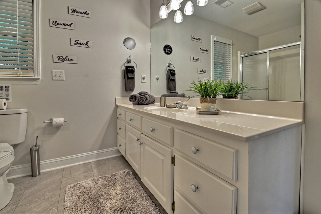 53 Addle Trail Ellijay, GA 30540 - Photo 28 of 50 a bathroom with a sink and a mirror