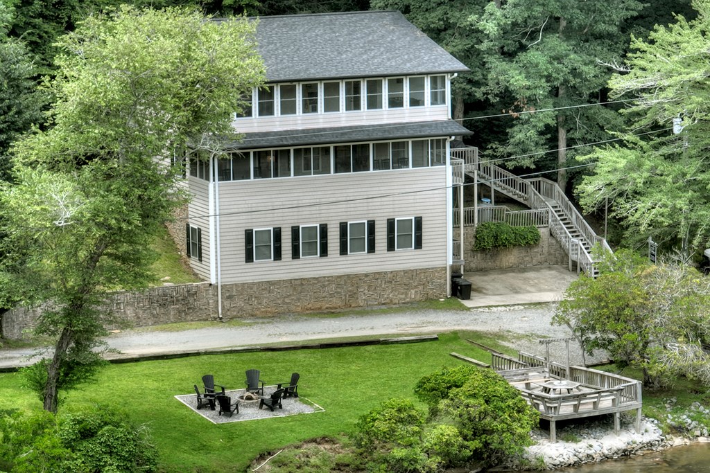 53 Addle Trail Ellijay, GA 30540 - Photo 39 of 50 a aerial view of a house with garden