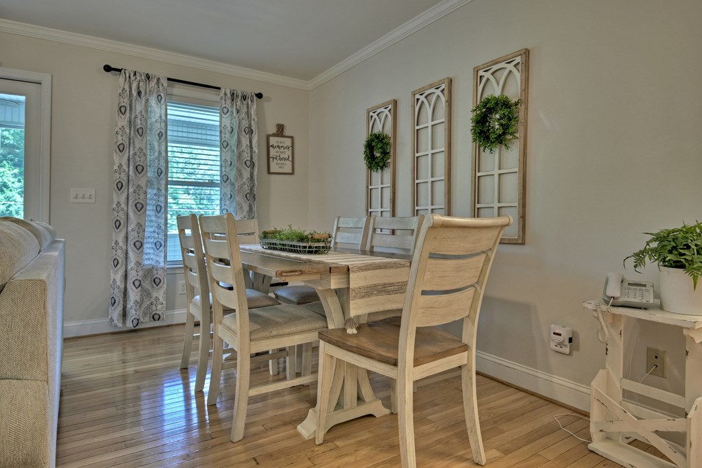 53 Addle Trail Ellijay, GA 30540 - Photo 10 of 50 a view of a dining room with furniture window and wooden floor