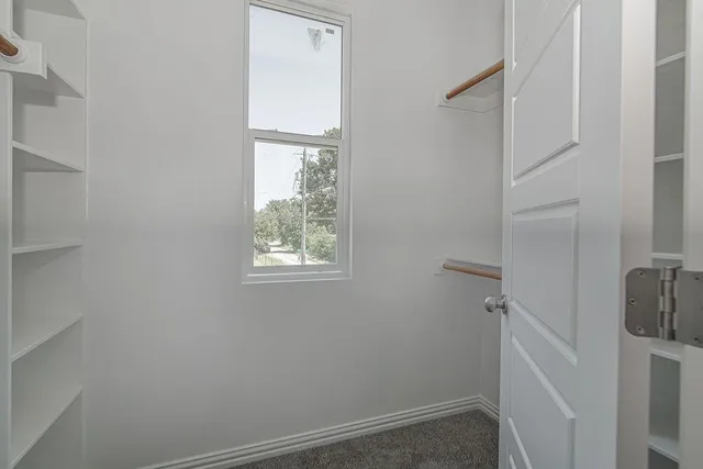 a bathroom with a window