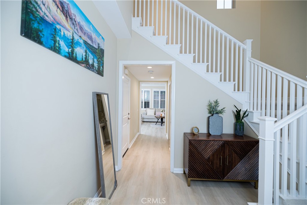 107 Overbrook Irvine, CA 92620 - Photo 42 of 47 a view of a hallway view with staircase