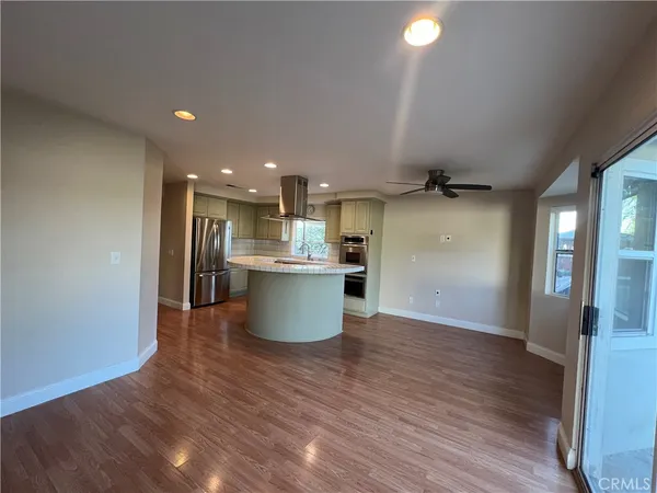 a view of a kitchen and a sink