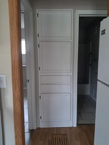 a view of a closet