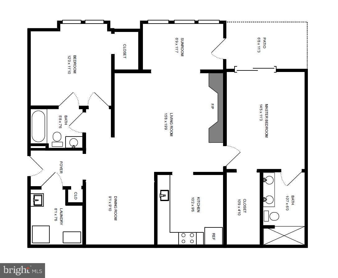 8303 Bluebird Way, Unit A Lorton, VA 22079 - Photo 20 of 20 Floor Plan - Main Level