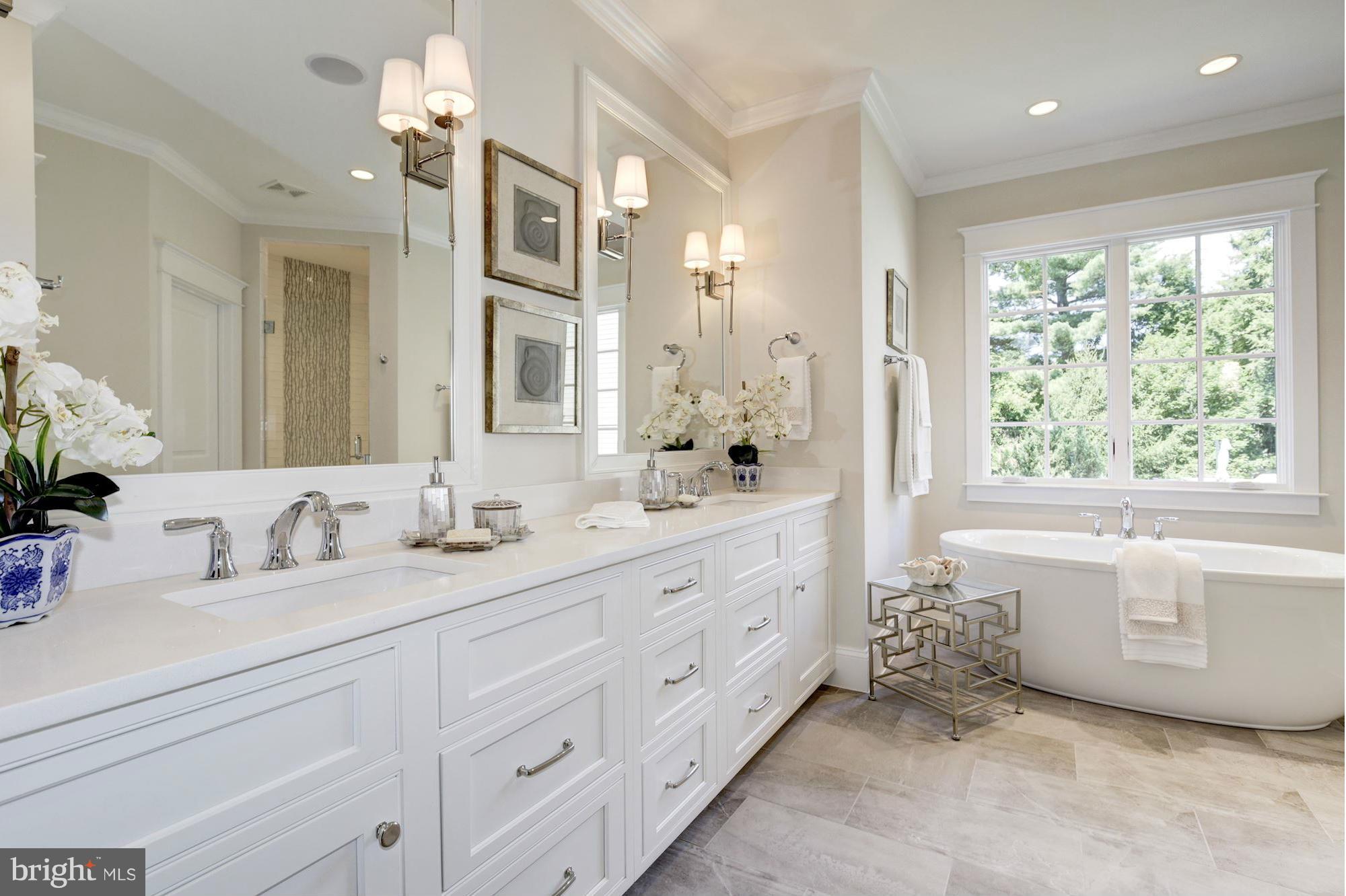 1600 Brookside Road McLean, VA 22101 - Photo 18 of 29 Heated floors, quartz countertops, tub, lux shower