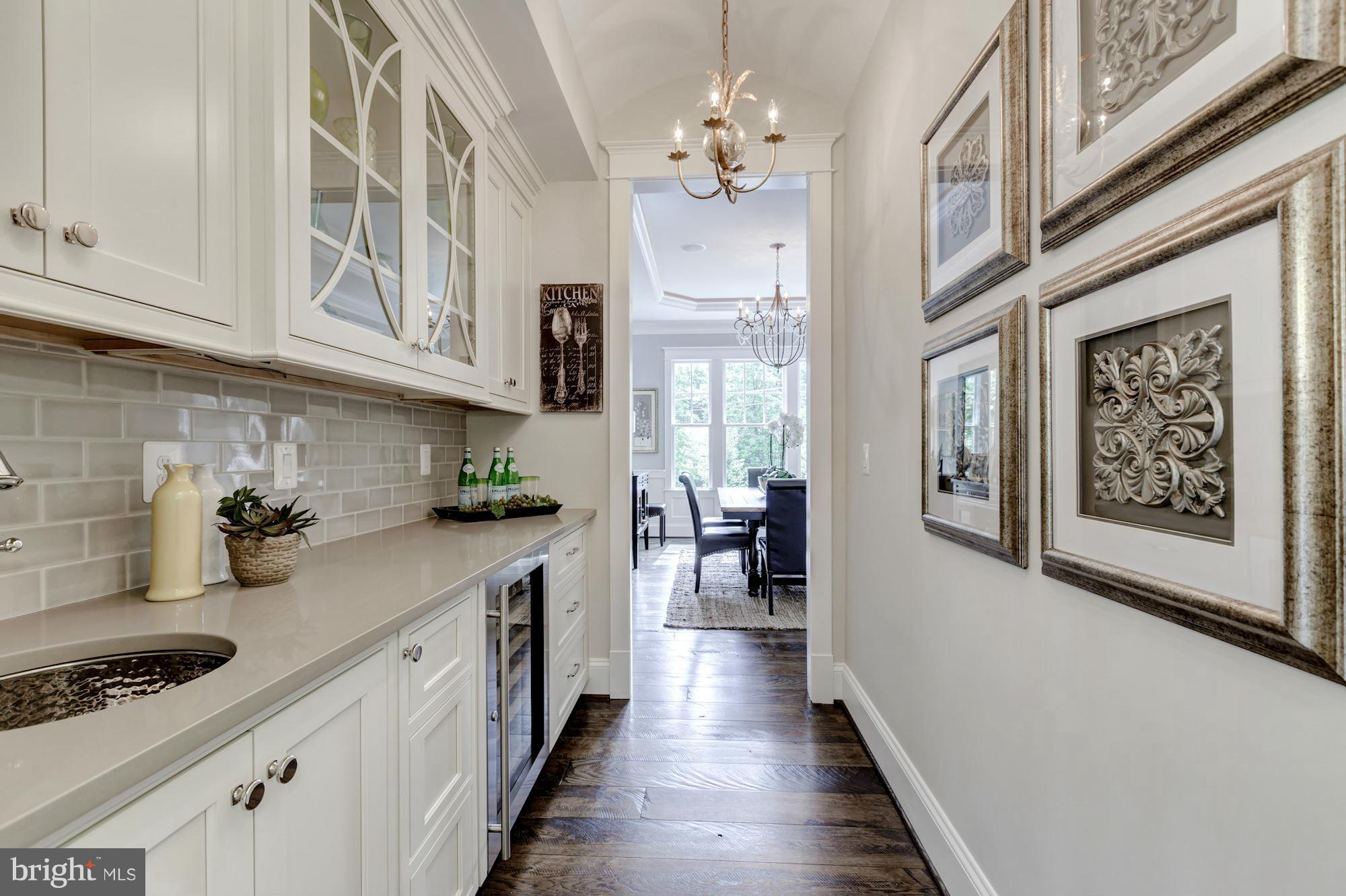 1600 Brookside Road McLean, VA 22101 - Photo 5 of 29 BP w/quartz countertop, wine fridge, and sink